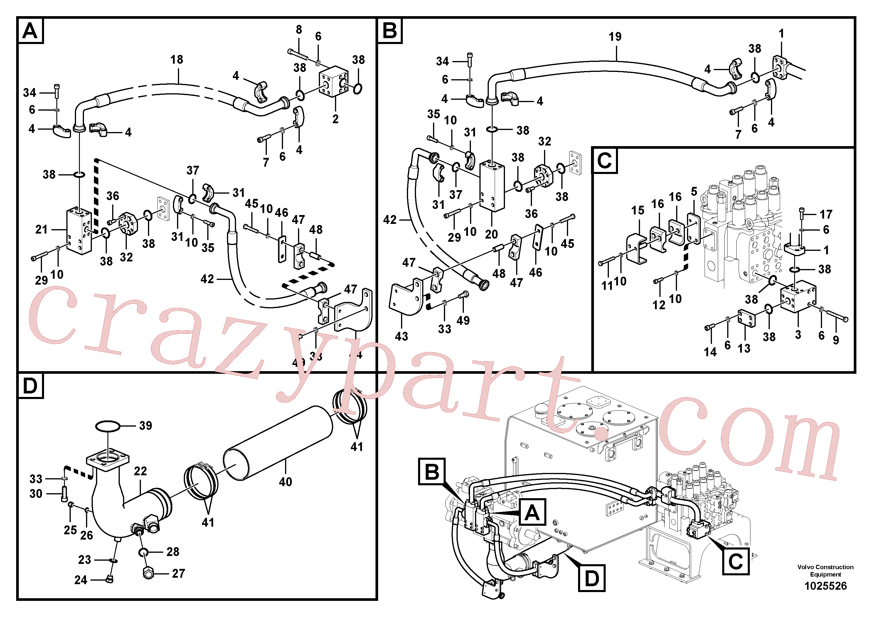 Volvo Assembly VOE14556770 Bracket for sale