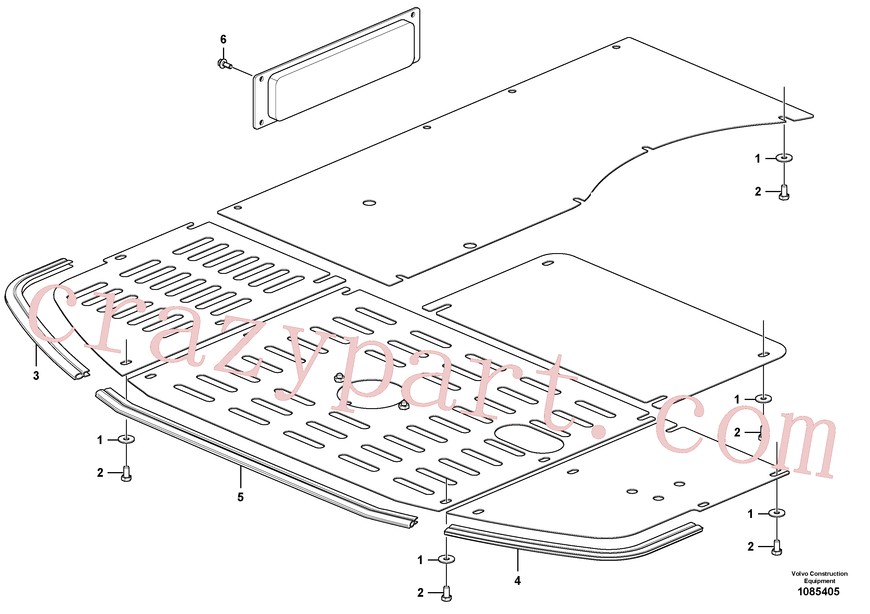 VOE997434 for Volvo Under cover mounting(1085405 assembly)