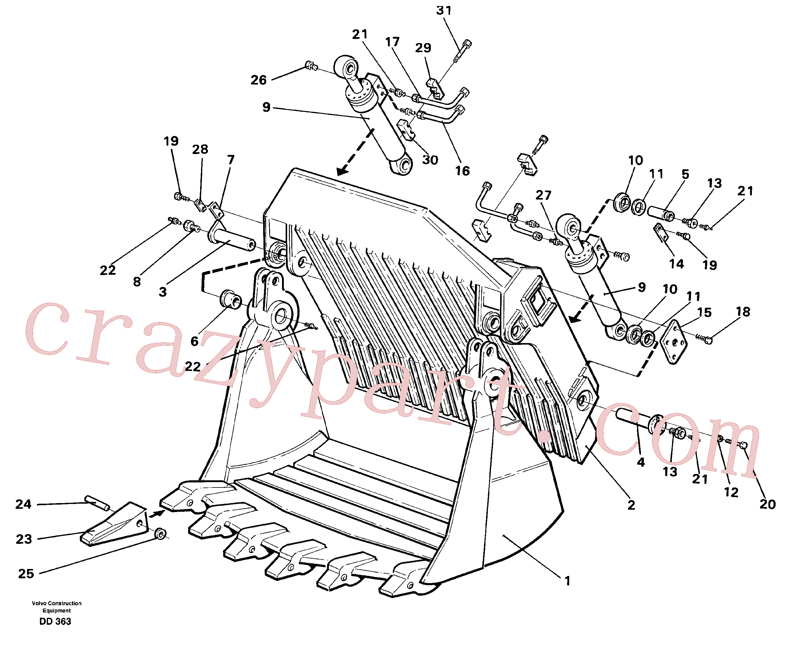 China Made VOE14055545 Tube Assembly parts for Volvo Excavator