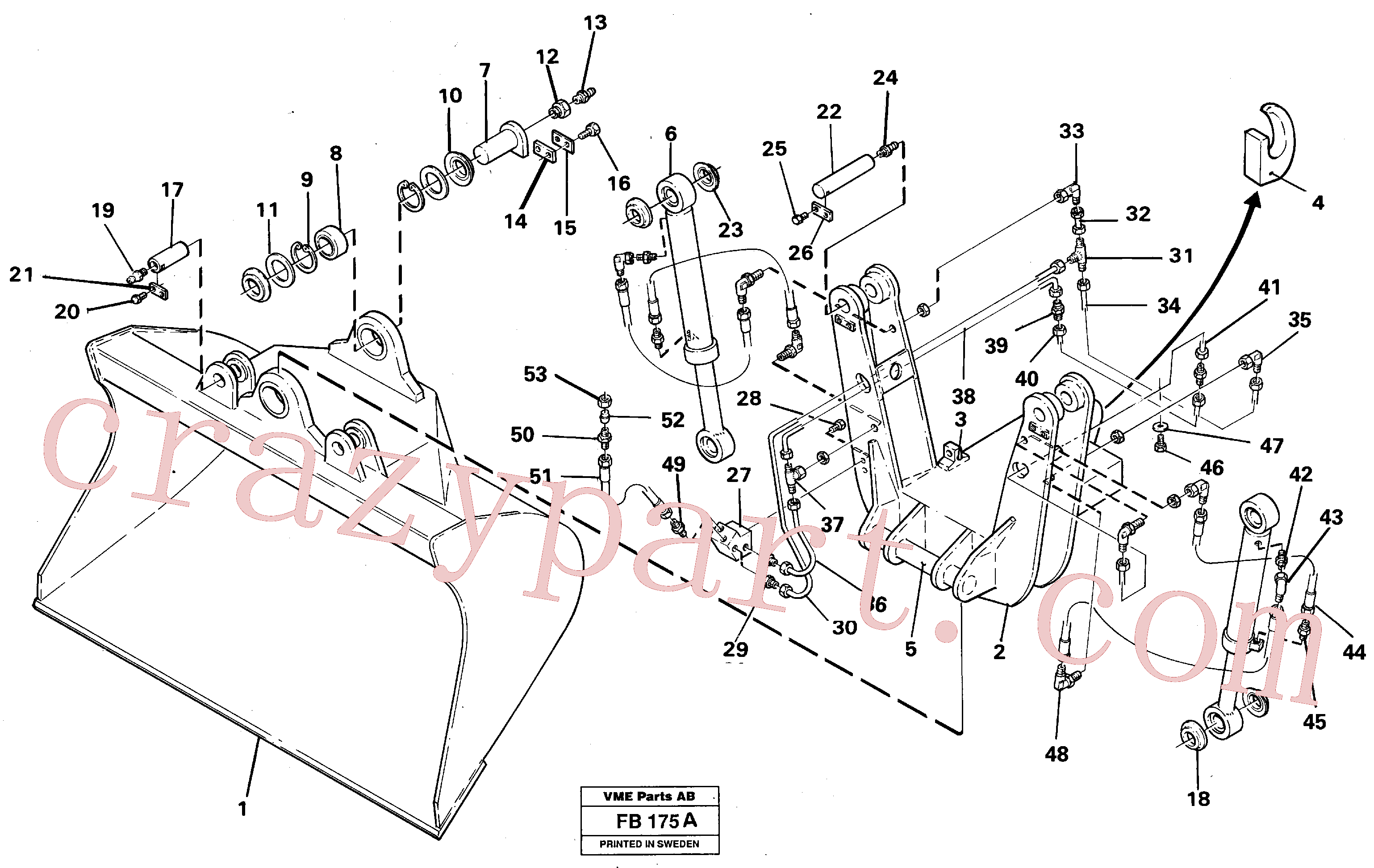 VOE14247877 for Volvo Articulated slope buckets(FB175A assembly)